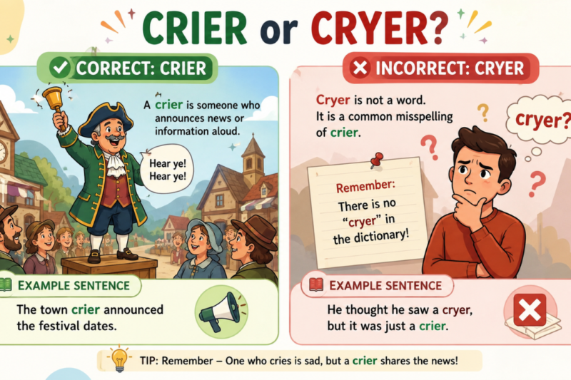 Crier or Cryer: Which Spelling Is Correct (2026)
