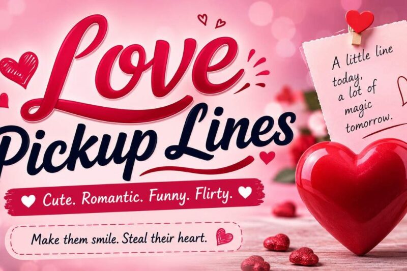 Love Pickup Lines: 220+ Best, Cute, Funny & Romantic Lines 