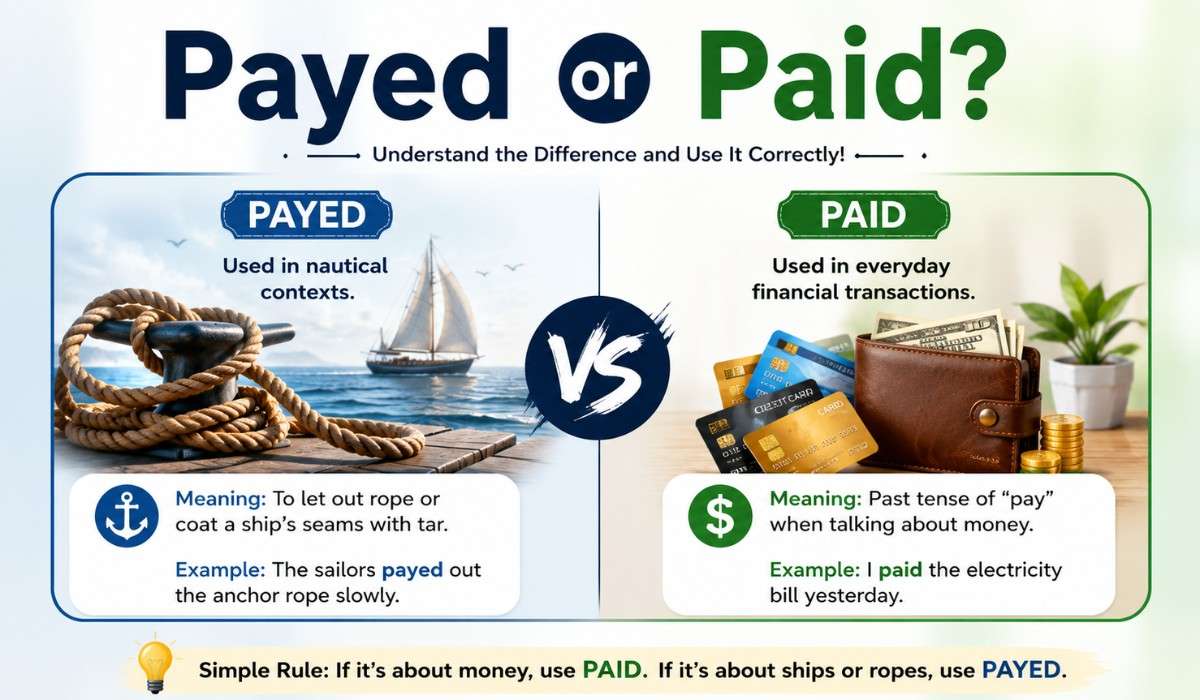 Payed or Paid