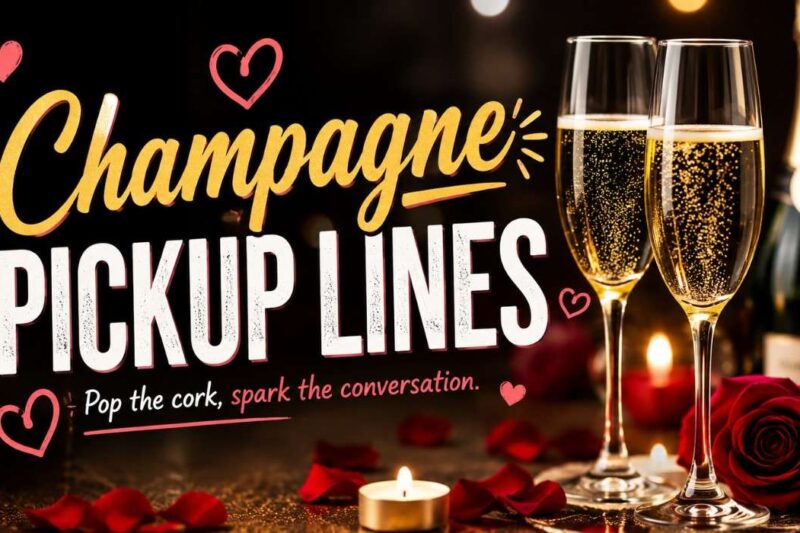 Champagne Pickup Lines: 300 Fun, Flirty, and Bubbly Lines to Try 