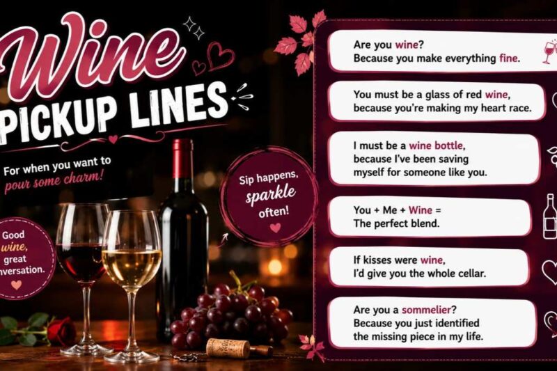 Wine Pickup Lines