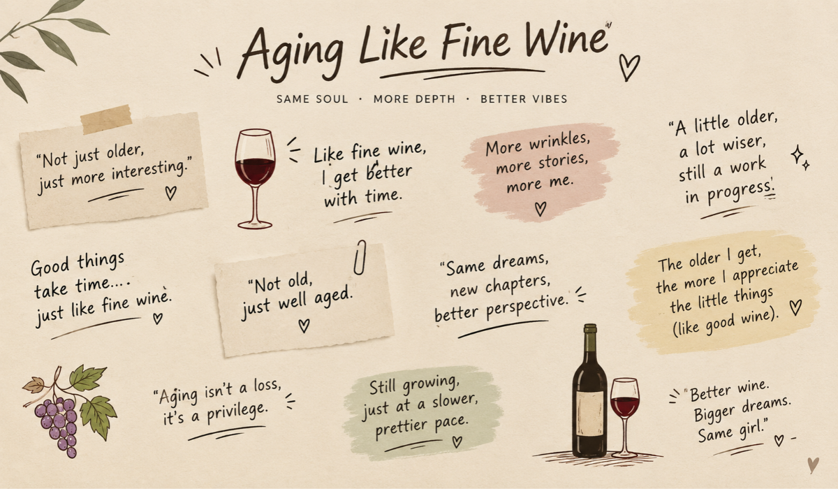Aging Like Fine Wine Quotes