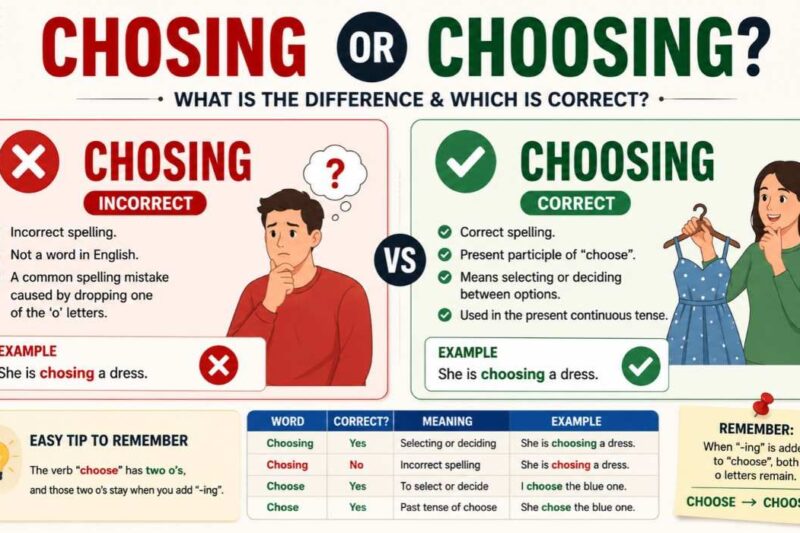 Chosing or Choosing