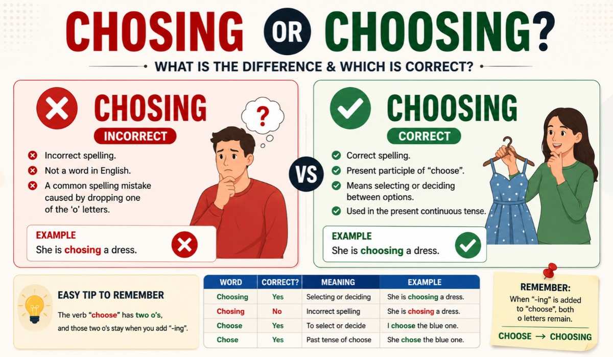Chosing or Choosing