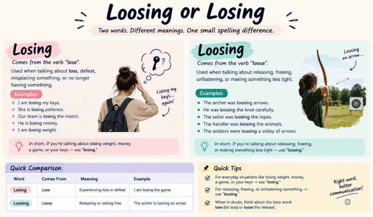 Loosing or Losing