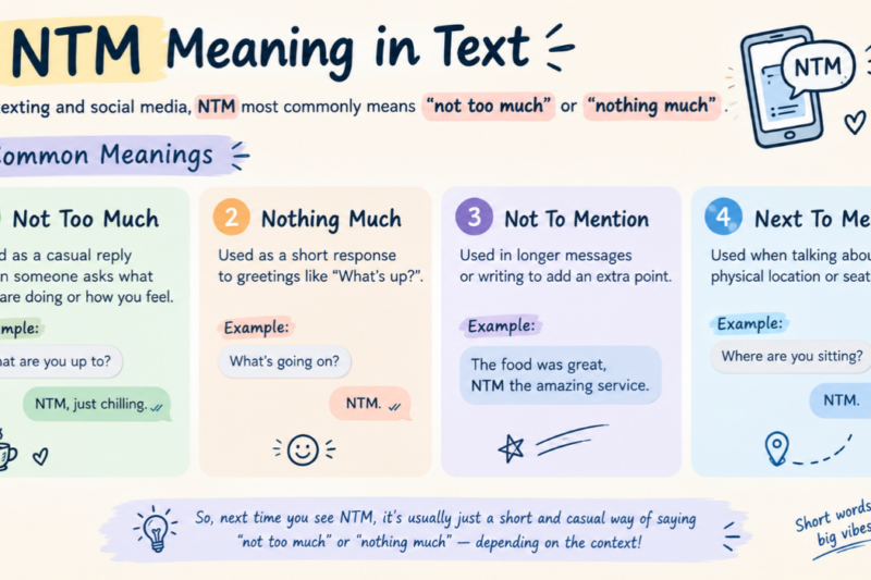 NTM Meaning in Text