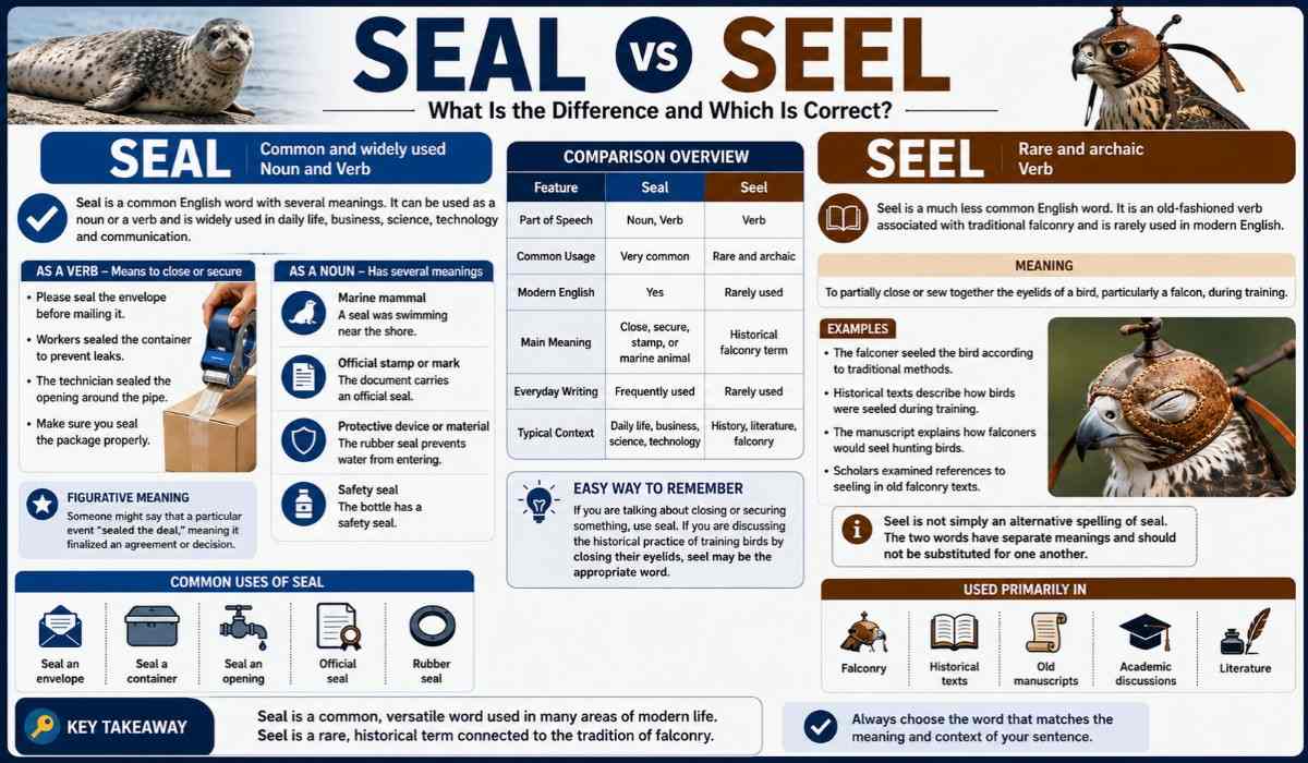 Seal vs Seel