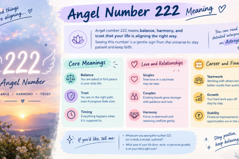 Angel Number 222 Meaning: What Does 222 Mean?